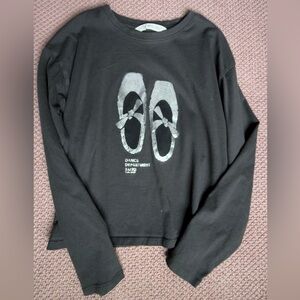 Mango Girl Crew Neck Tee long Sleeve